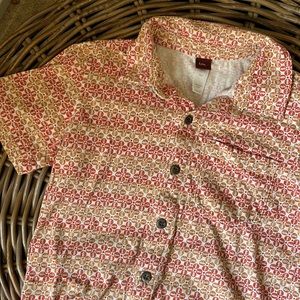 Tea size 7 button up polo shirt, jersey